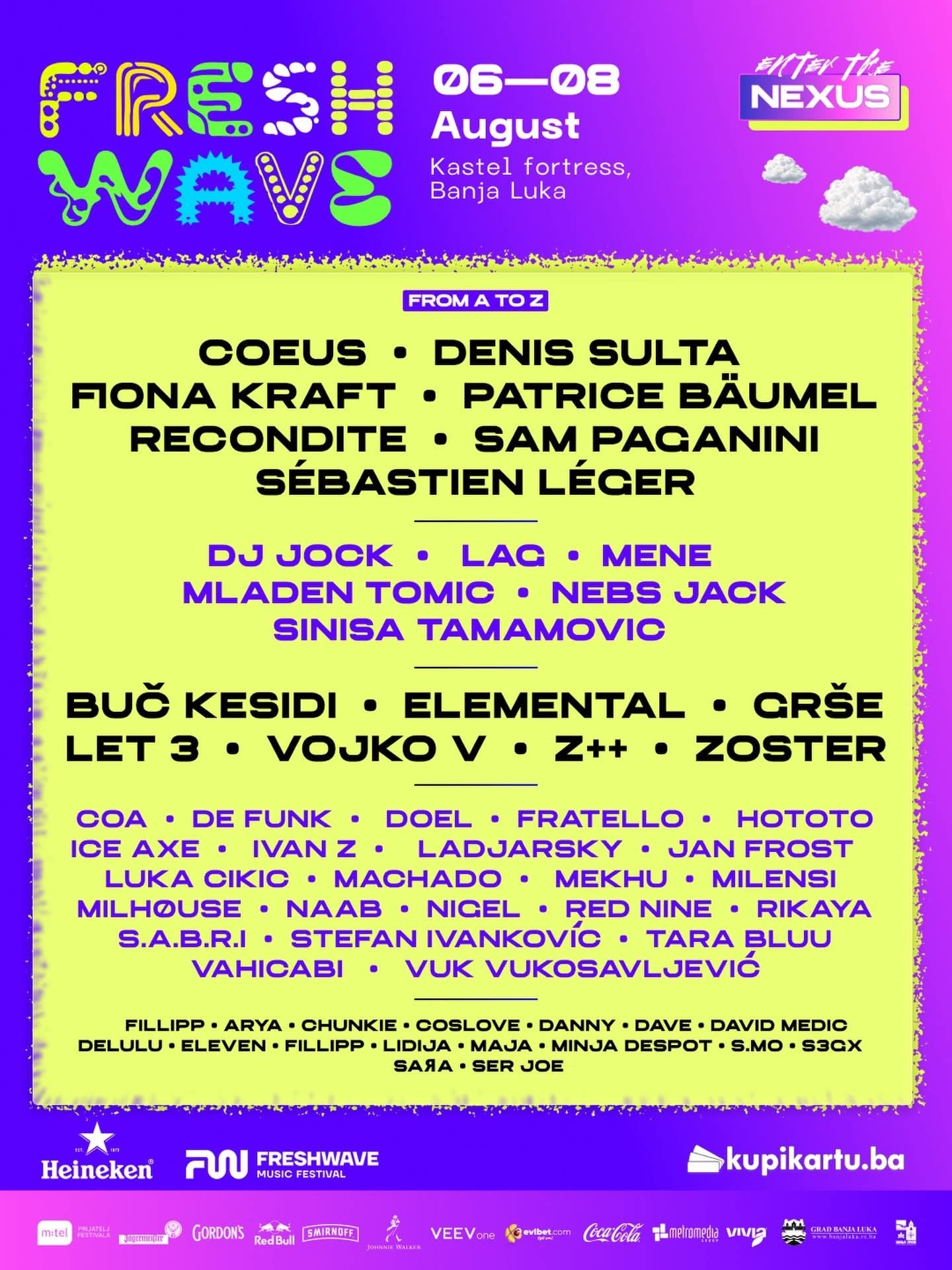 Лайнап Freshwave Festival 2026