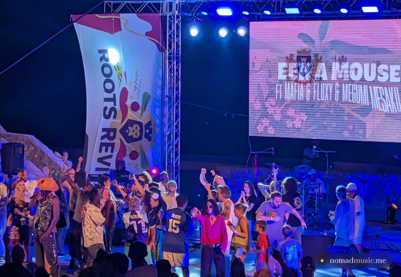 EEK A MOUSE и танцующая публика на сцене Roots Revival Fest