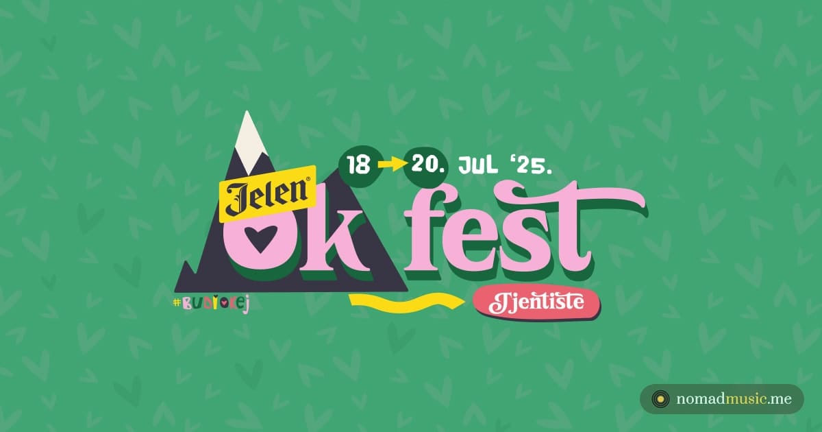 Ключевой визуал фестиваля OK Fest 2025 в Тьентиште, Босния и Герцеговина